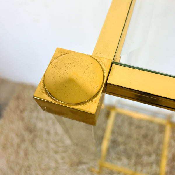 1970s GOLD ACRYLIC PEDESTALS - HEY JUDE WORKSHOP • Vintage furniture & objects Melbourne