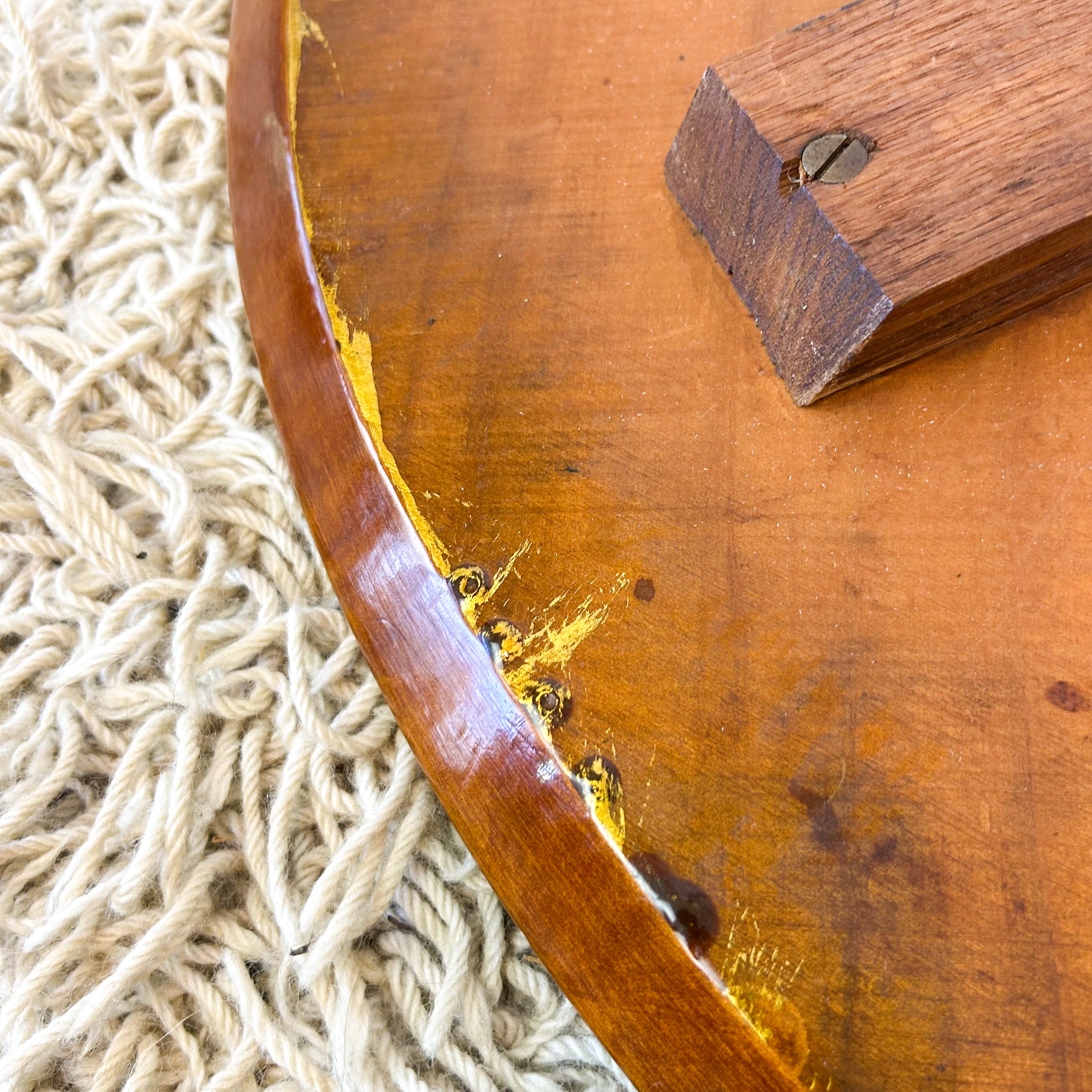 ROUND TIMBER COFFEE TABLE