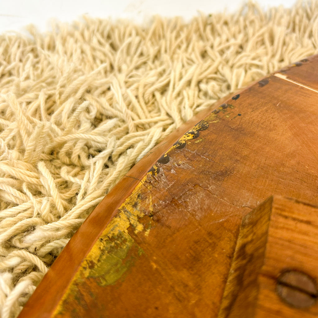 ROUND TIMBER COFFEE TABLE