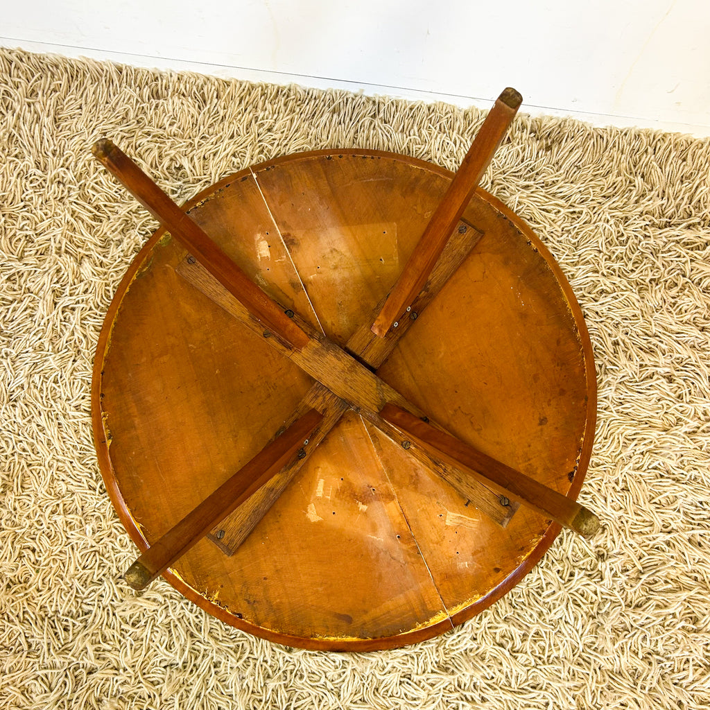 ROUND TIMBER COFFEE TABLE