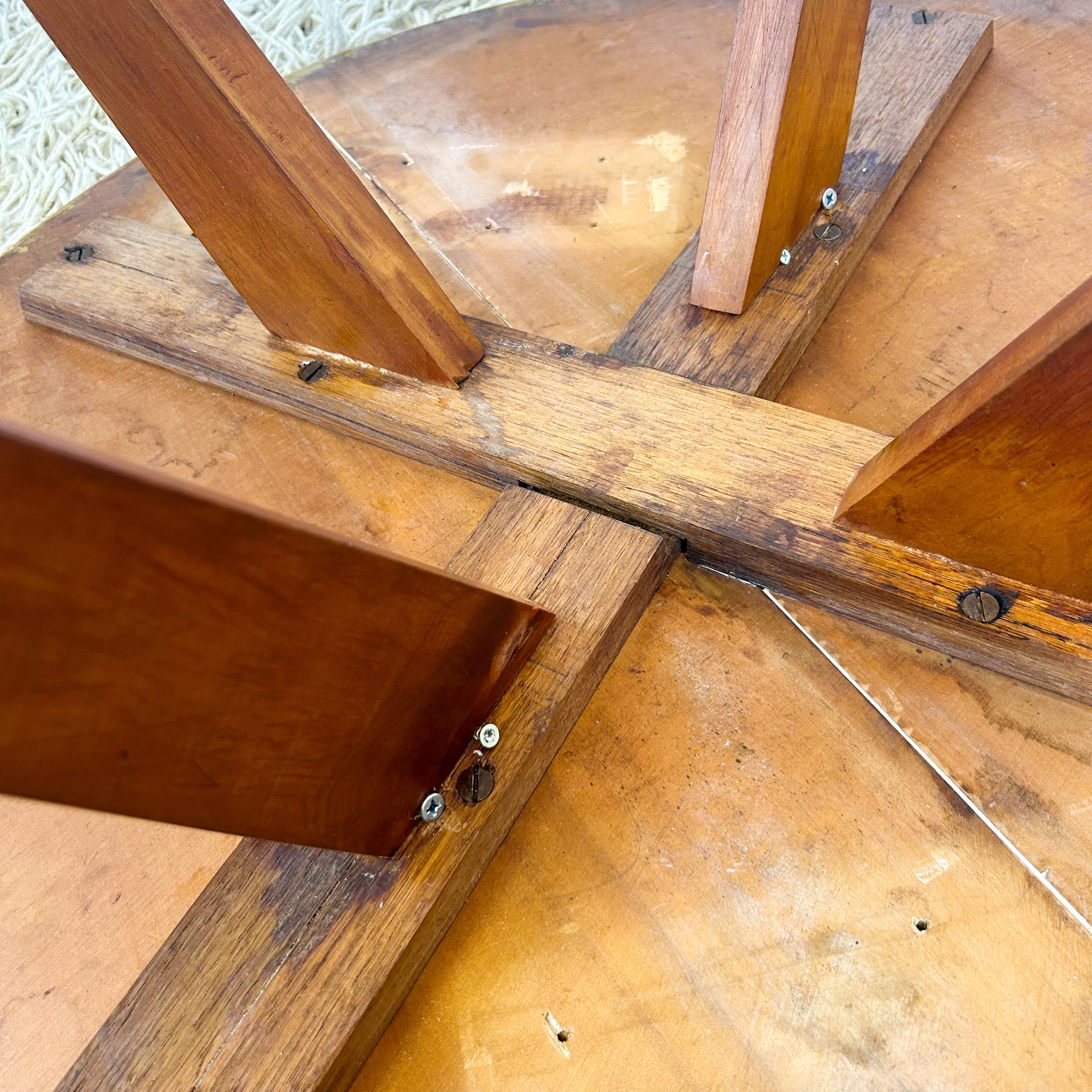 ROUND TIMBER COFFEE TABLE