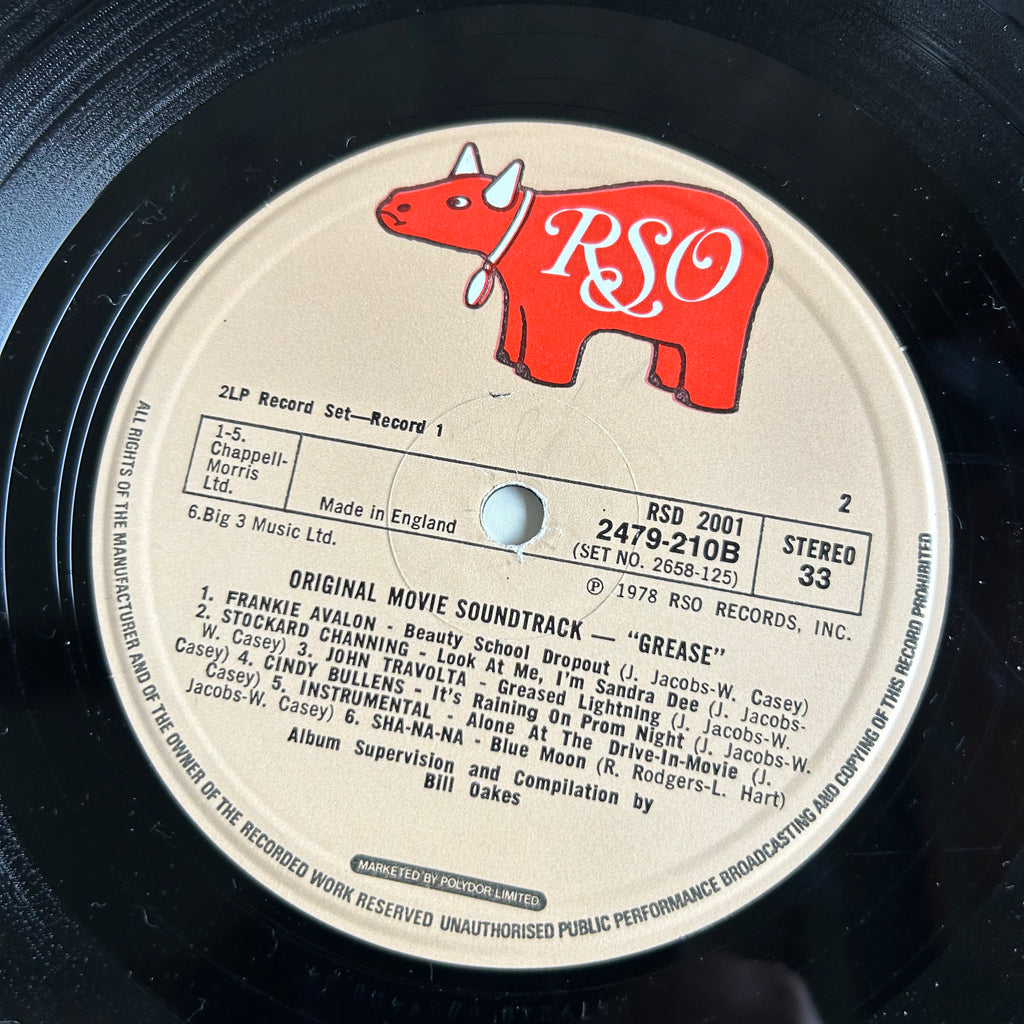 GREASE - ORIGINAL SOUNDTRACK - HEY JUDE WORKSHOP • Vintage furniture & objects Melbourne