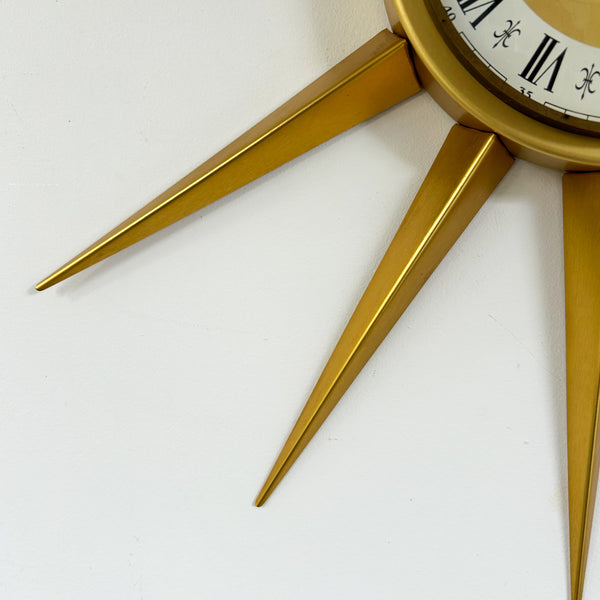 MID CENTURY STARBURST CLOCK