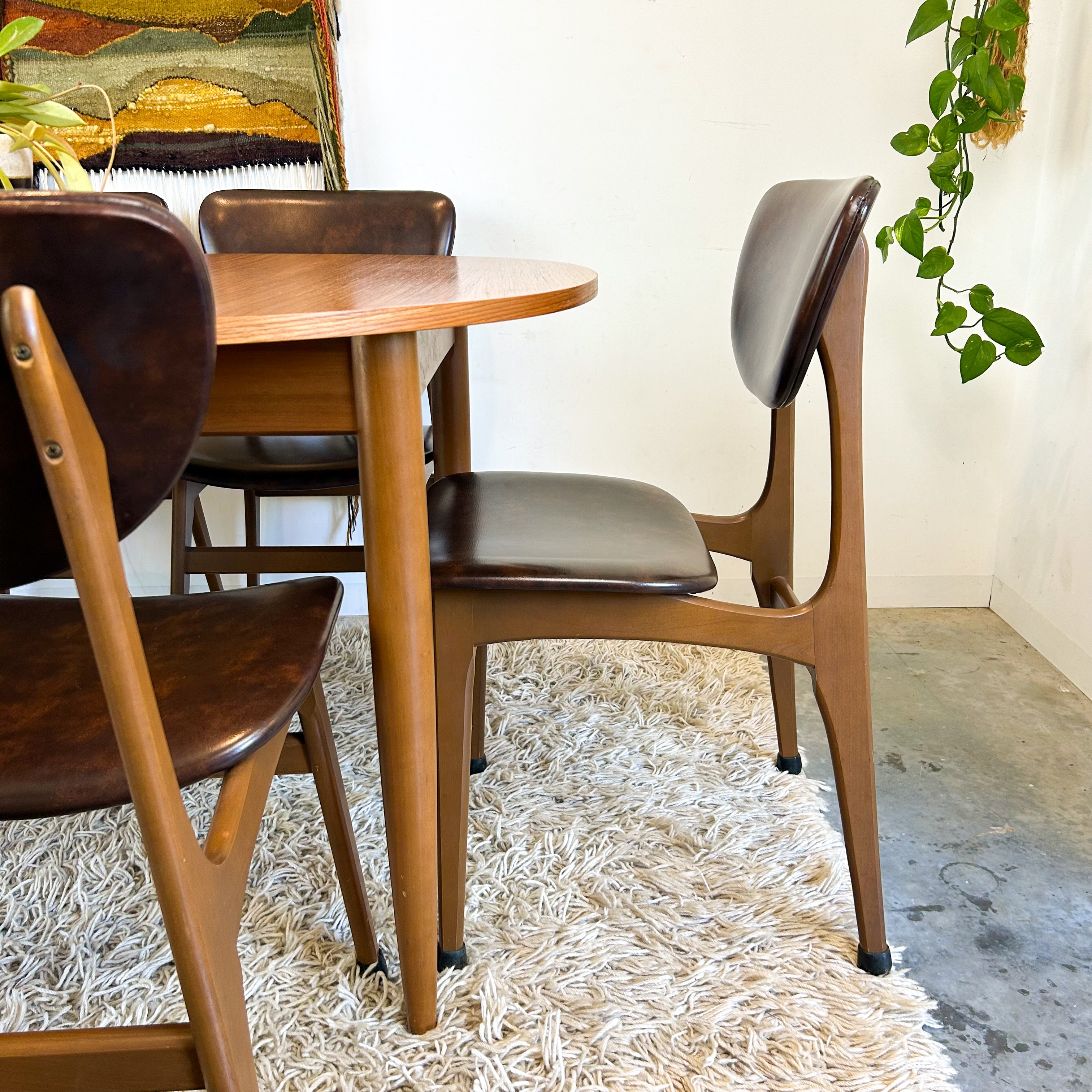 EXTENSION DINING TABLE & SIX CHAIRS