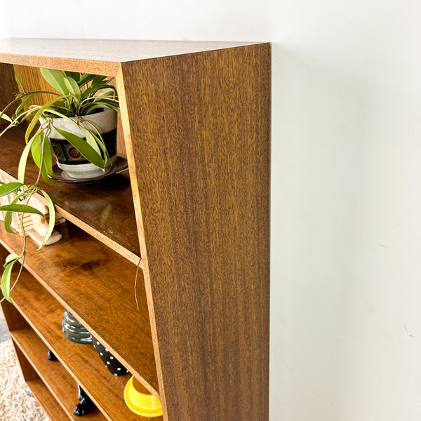 LARGE BOOKCASE ON CASTOR WHEELS #1 - HEY JUDE WORKSHOP • Vintage furniture & objects Melbourne