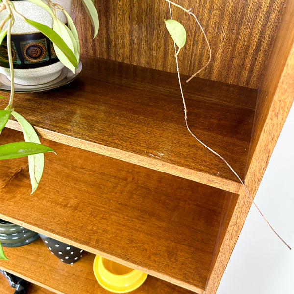 LARGE BOOKCASE ON CASTOR WHEELS #1 - HEY JUDE WORKSHOP • Vintage furniture & objects Melbourne
