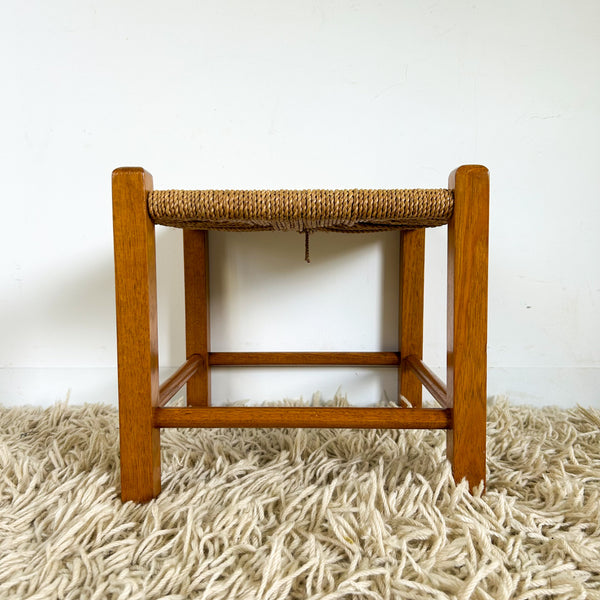 LOW WOVEN STOOL