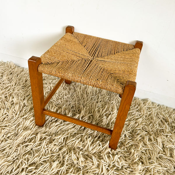 LOW WOVEN STOOL