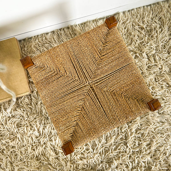 LOW WOVEN STOOL