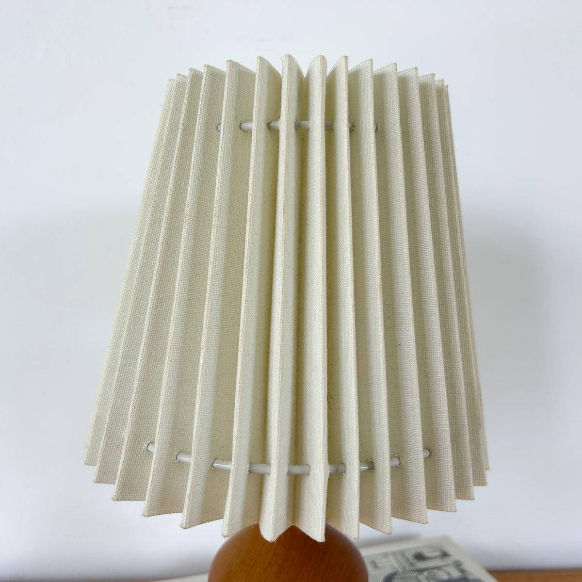 TEAK LAMP WITH SHADE