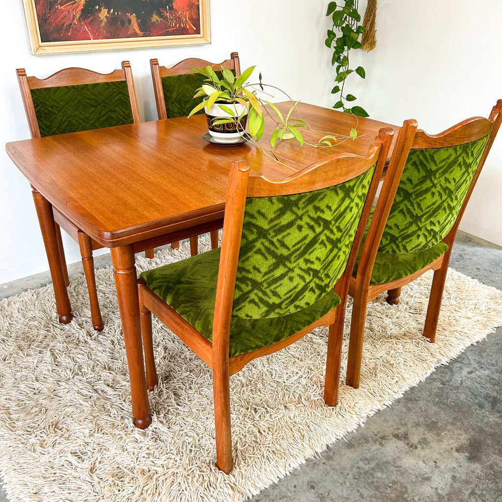 CHISWELL EXTENSION DINING TABLE & CHAIRS - HEY JUDE WORKSHOP • Vintage furniture & objects Melbourne