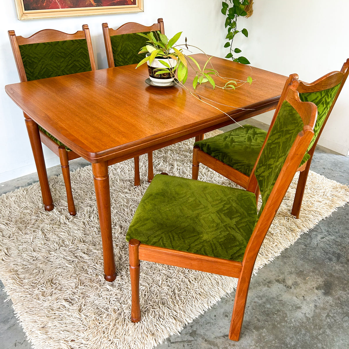 CHISWELL EXTENSION DINING TABLE & CHAIRS - HEY JUDE WORKSHOP • Vintage furniture & objects Melbourne