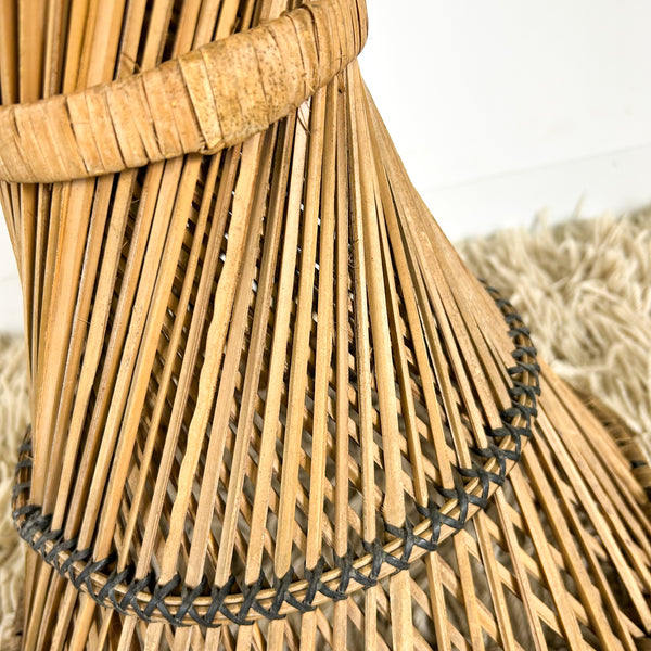 TWISTED CANE PLANTER LARGE