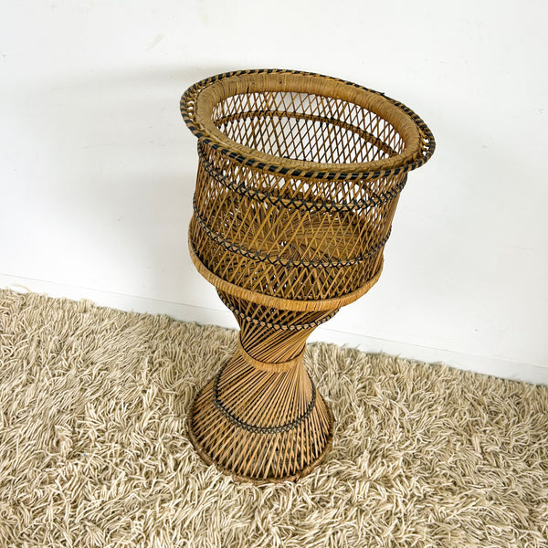 TWISTED CANE PLANTER LARGE