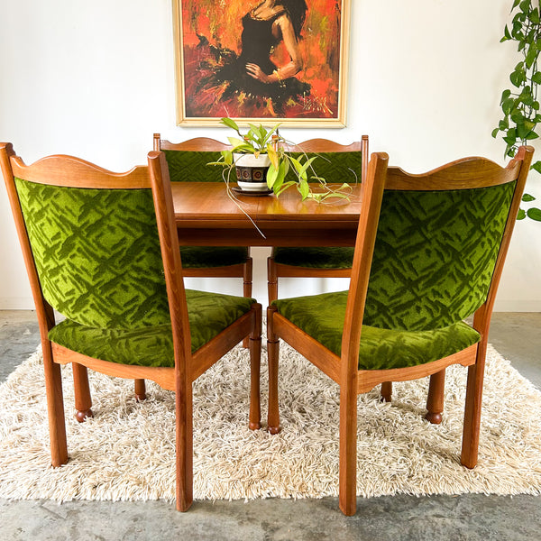 CHISWELL EXTENSION DINING TABLE & CHAIRS - HEY JUDE WORKSHOP • Vintage furniture & objects Melbourne