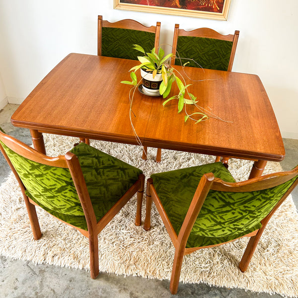 CHISWELL EXTENSION DINING TABLE & CHAIRS - HEY JUDE WORKSHOP • Vintage furniture & objects Melbourne