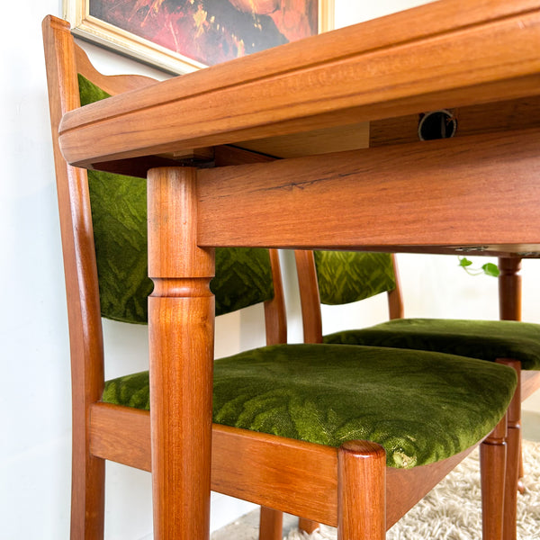 CHISWELL EXTENSION DINING TABLE & CHAIRS - HEY JUDE WORKSHOP • Vintage furniture & objects Melbourne