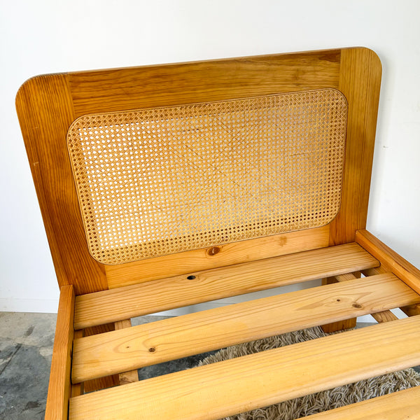 PINE & CANE SINGLE BED FRAME