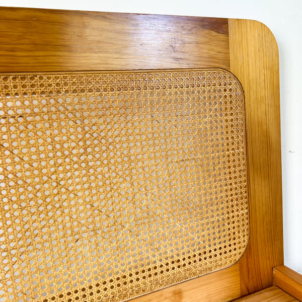 PINE & CANE SINGLE BED FRAME