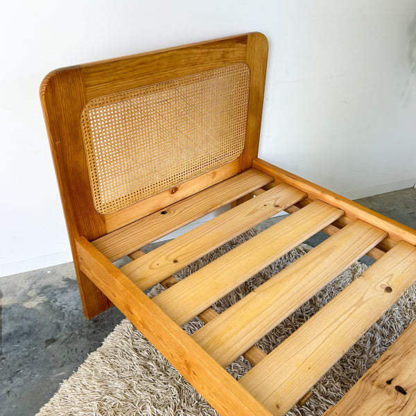 PINE & CANE SINGLE BED FRAME