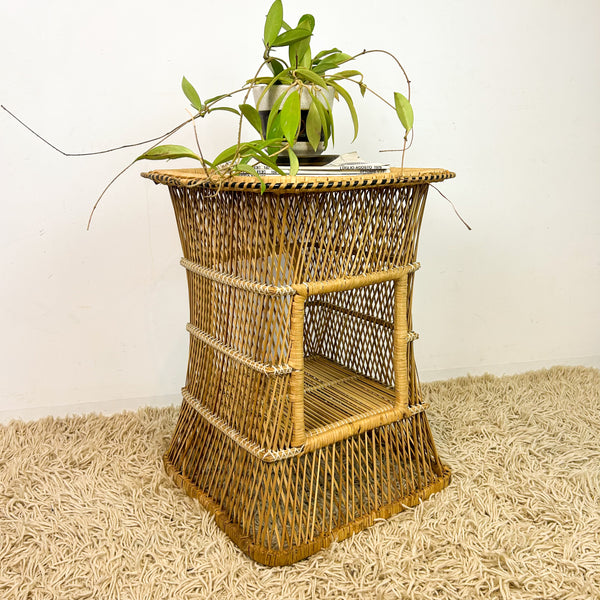 CANE SIDE TABLE
