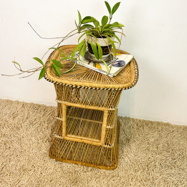 CANE SIDE TABLE