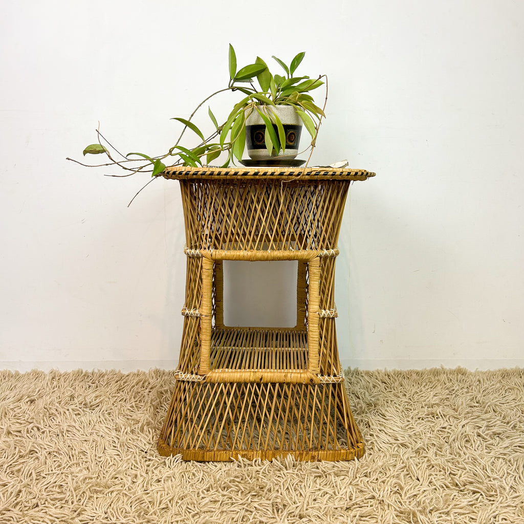 CANE SIDE TABLE - HEY JUDE WORKSHOP • Vintage furniture & objects Melbourne