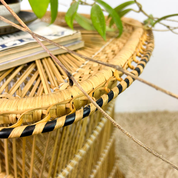CANE SIDE TABLE