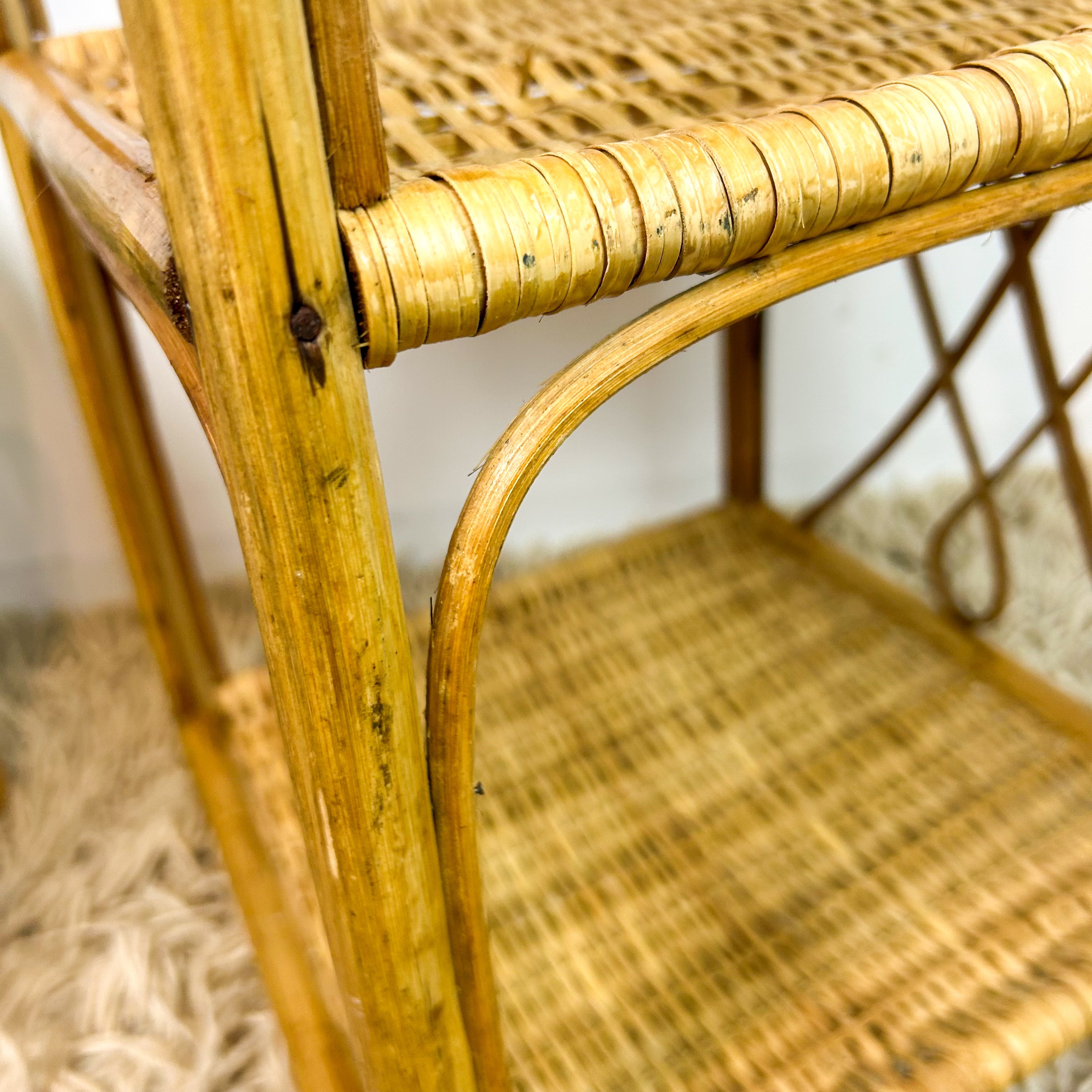 CANE SHELVES - HEY JUDE WORKSHOP • Vintage furniture & objects Melbourne