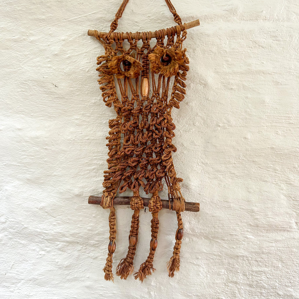 MACRAME OWL WALL HANGING