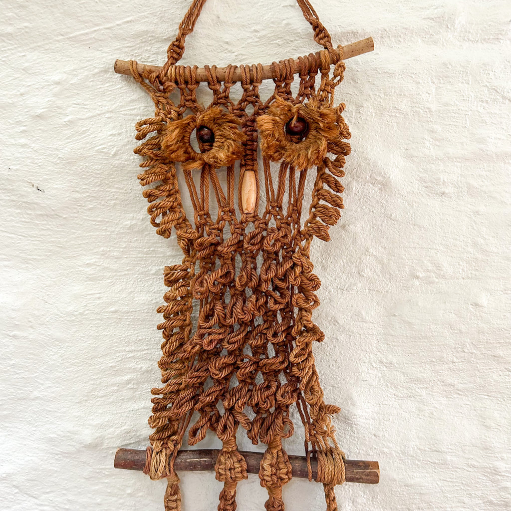 MACRAME OWL WALL HANGING
