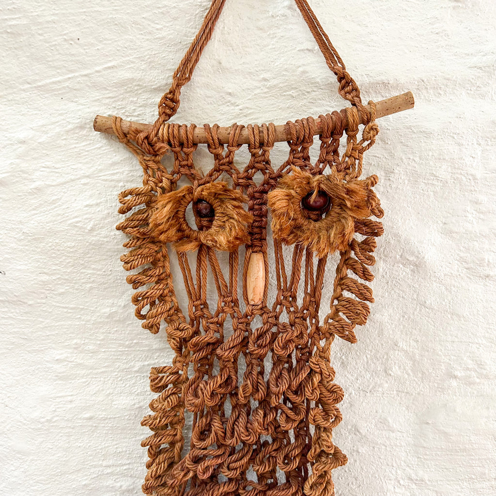 MACRAME OWL WALL HANGING
