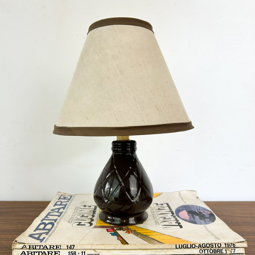 BROWN CERAMIC LAMP