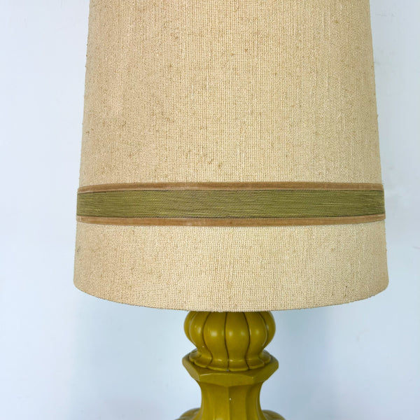 XL LIME GREEN CERAMIC LAMP