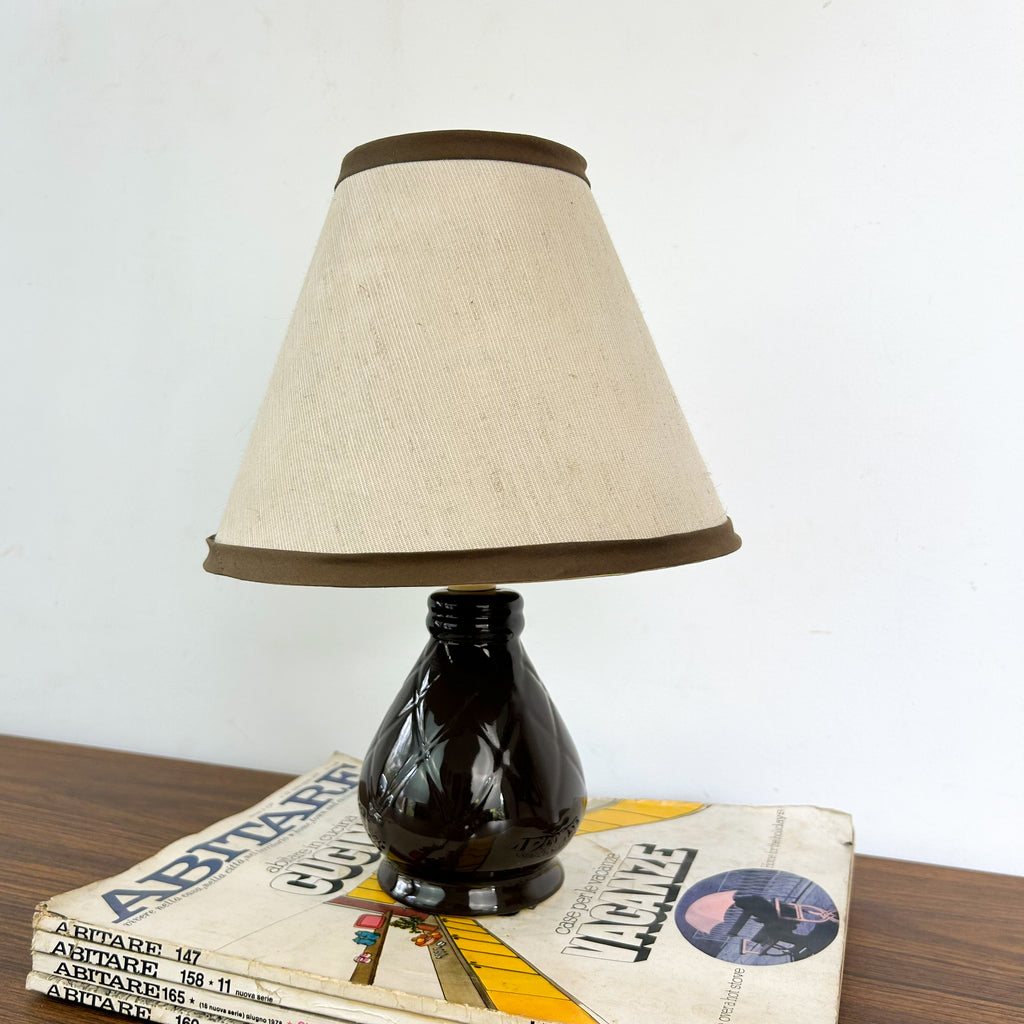 BROWN CERAMIC LAMP