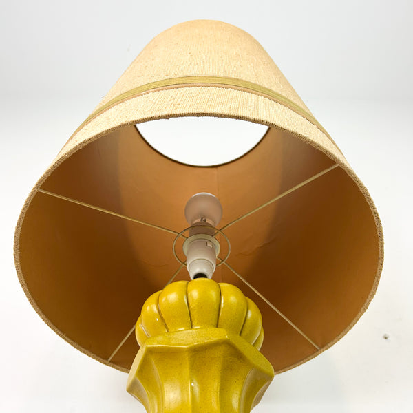 XL LIME GREEN CERAMIC LAMP