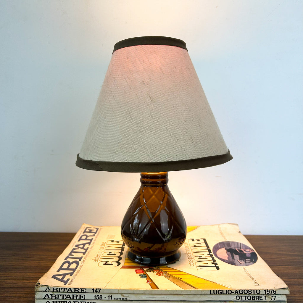 BROWN CERAMIC LAMP
