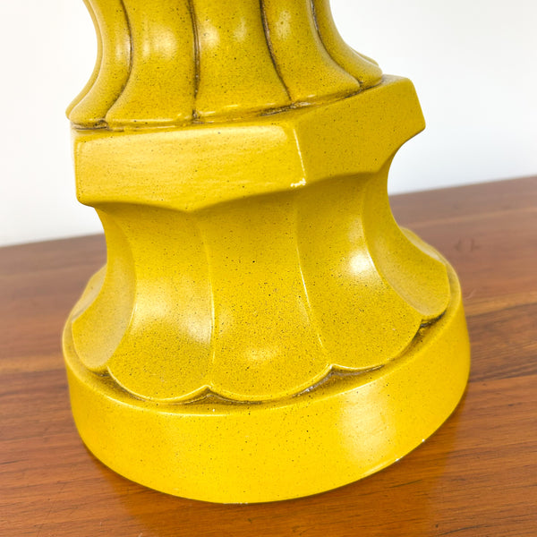 XL LIME GREEN CERAMIC LAMP