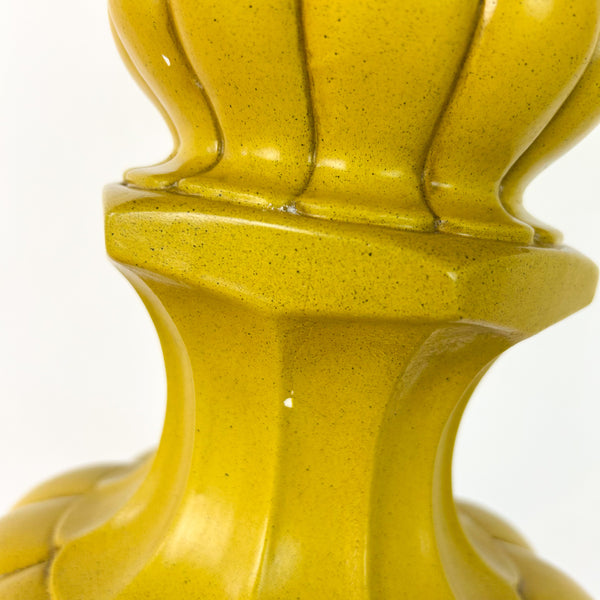 XL LIME GREEN CERAMIC LAMP