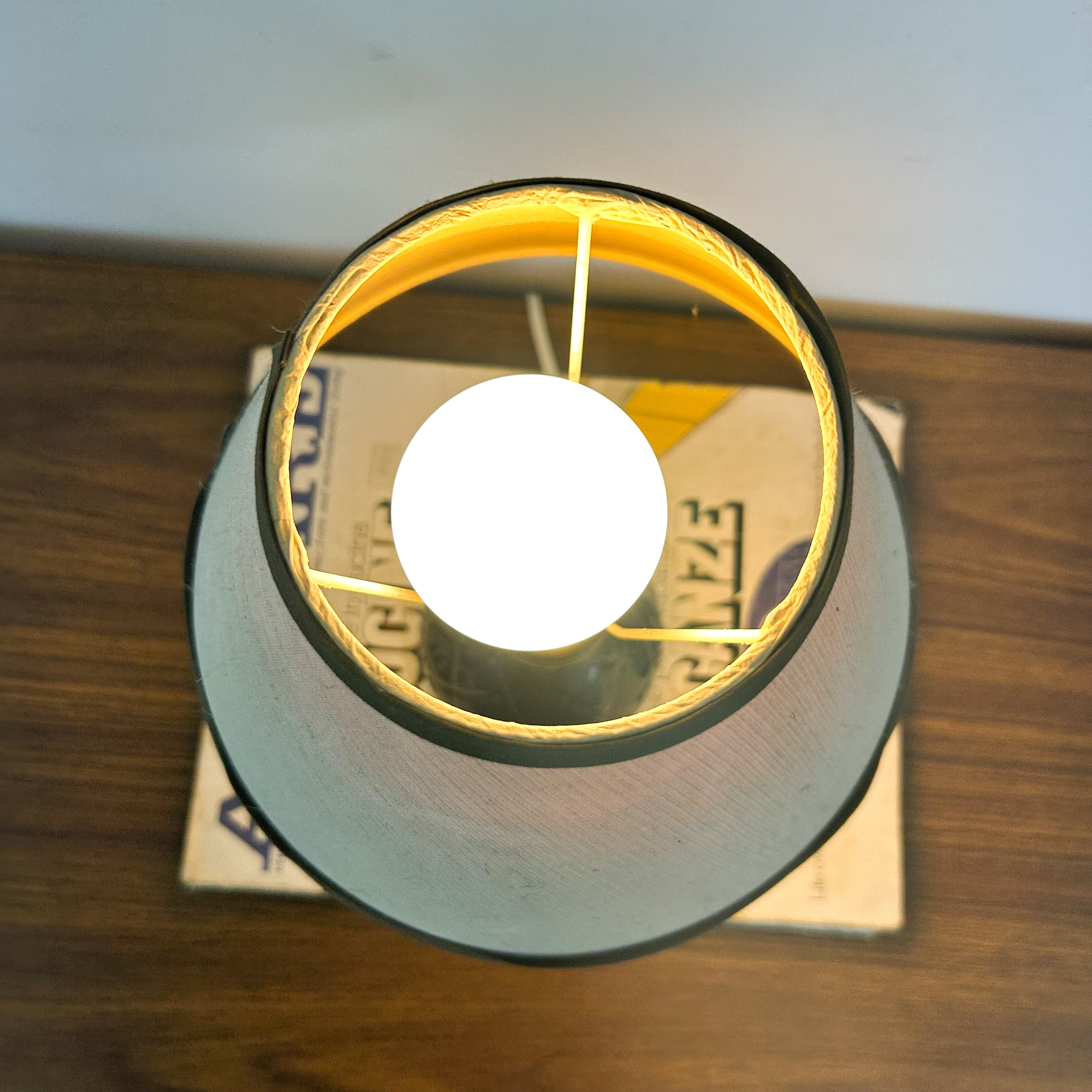 BROWN CERAMIC LAMP