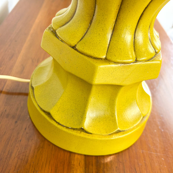 XL LIME GREEN CERAMIC LAMP