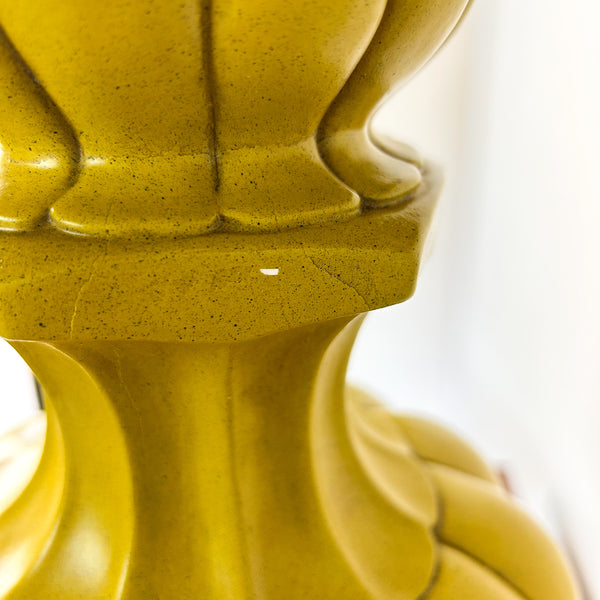 XL LIME GREEN CERAMIC LAMP