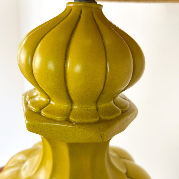 XL LIME GREEN CERAMIC LAMP