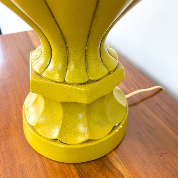 XL LIME GREEN CERAMIC LAMP