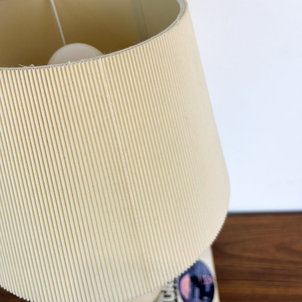 BROWN & CREAM CERAMIC LAMP