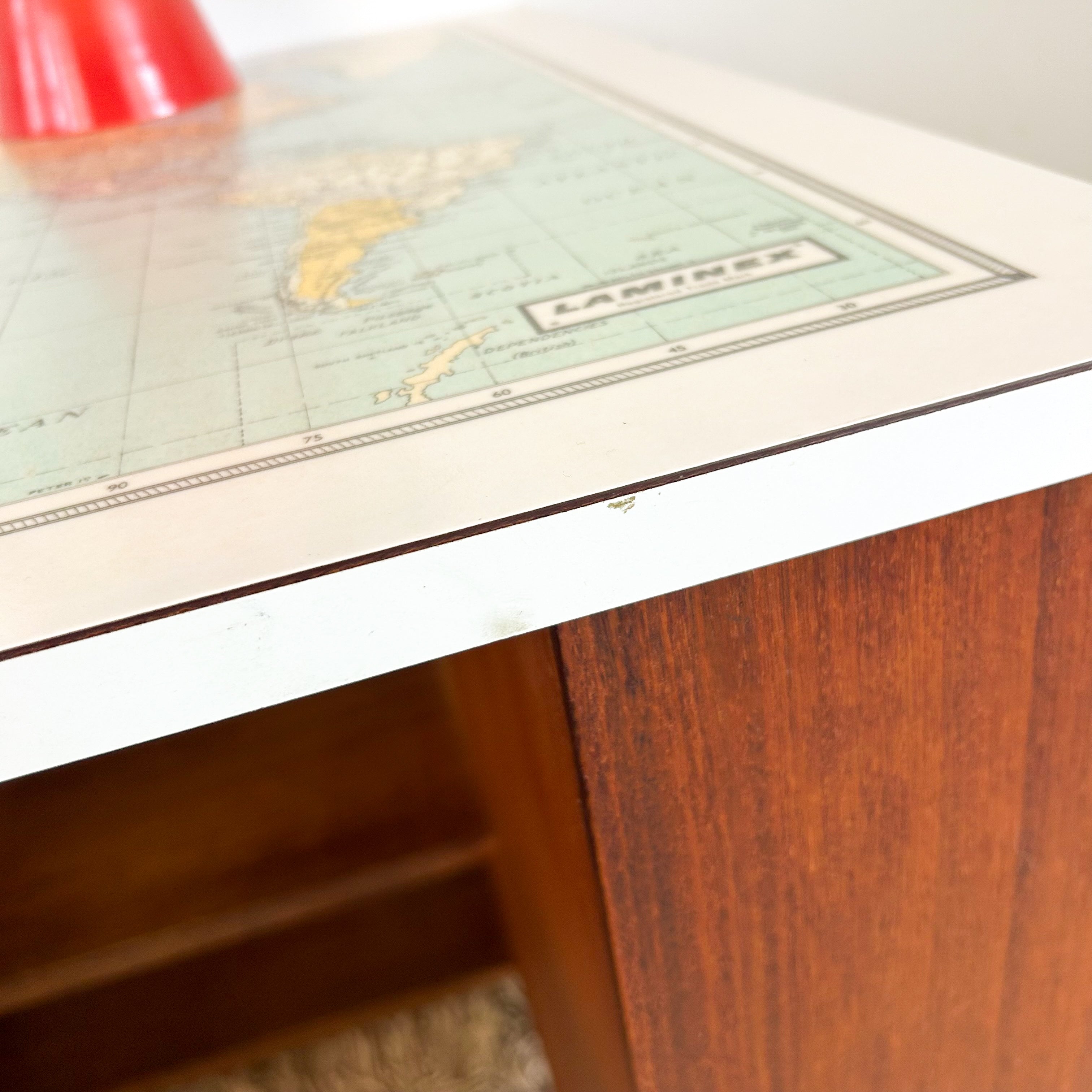 WORLD MAP DESK - HEY JUDE WORKSHOP • Vintage furniture & objects Melbourne