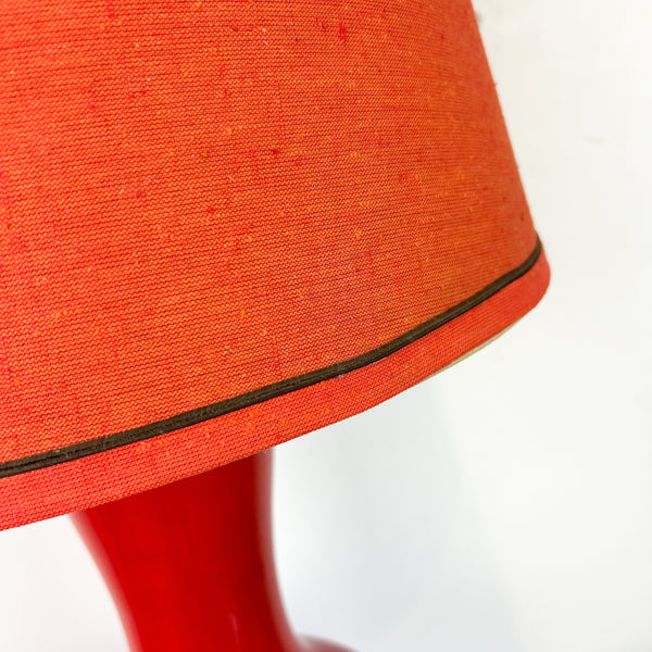 XL RED CERAMIC LAMP