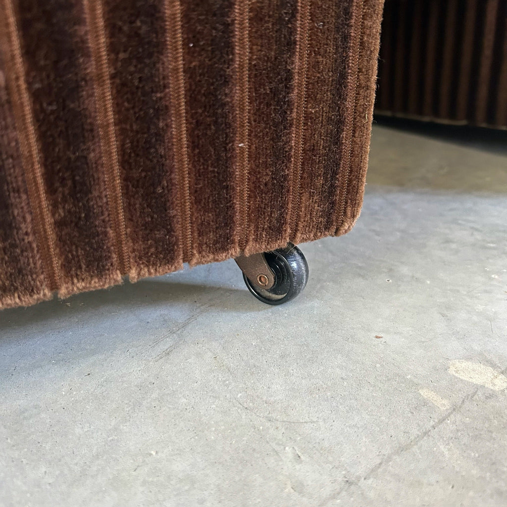 BROWN CORDUROY ARMCHAIRS