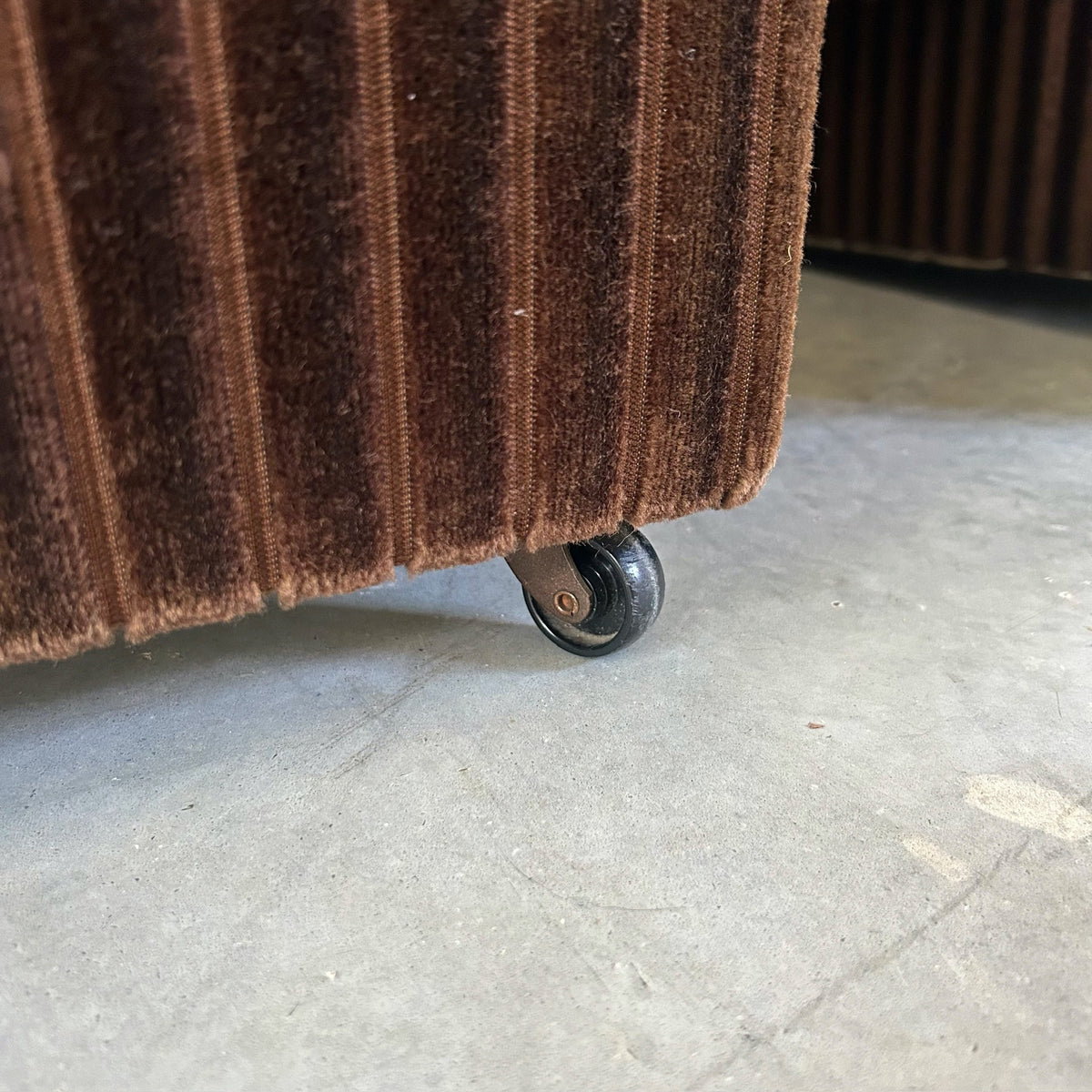 BROWN CORDUROY ARMCHAIRS