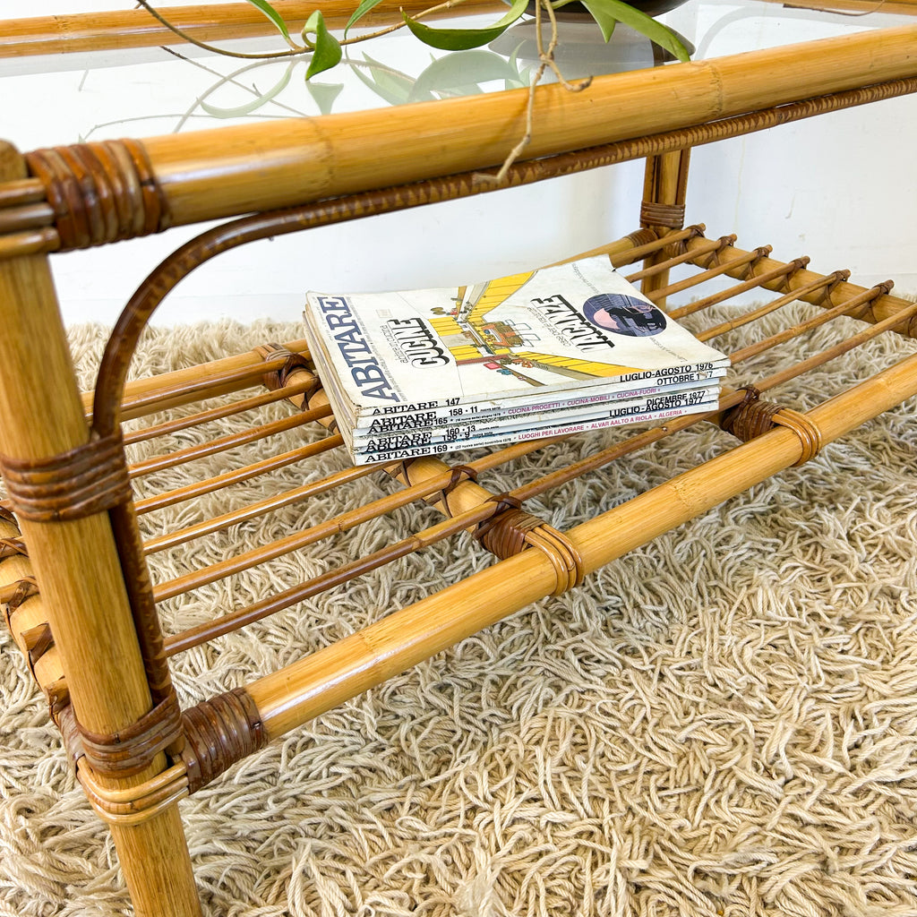 CANE COFFEE TABLE - HEY JUDE WORKSHOP • Vintage furniture & objects Melbourne